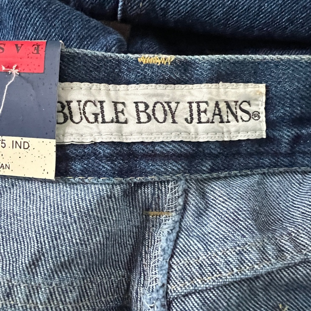 Bugle Boy 750 Men’s Vintage Cotton Easy Fit Tapered Leg Jeans Size 31 NEW - Picture 10 of 12